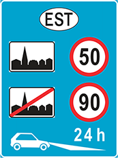 дорожный знак 592b-2 - liiklusmärk 592b-2 - road sign 592b-2