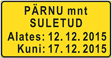 дорожный знак 596-1 - liiklusmärk 596-1 - road sign 596-1