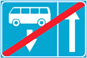 road sign 528a - Special regulation signs