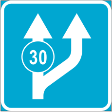 дорожный знак 536as - liiklusmärk 536as - road sign 536as