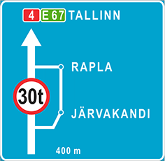 дорожный знак 622 - liiklusmärk 622 - road sign 622