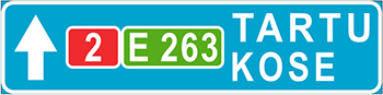 дорожный знак 623a-1 - liiklusmärk 623a-1 - road sign 623a-1