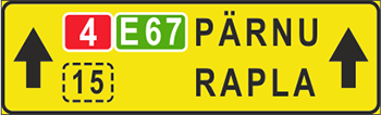 дорожный знак 623a-6 - liiklusmärk 623a-6 - road sign 623a-6