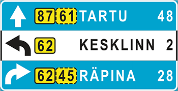 дорожный знак 623c-1 - liiklusmärk 623c-1 - road sign 623c-1