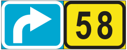 дорожный знак 653b - liiklusmärk 653b - road sign 653b